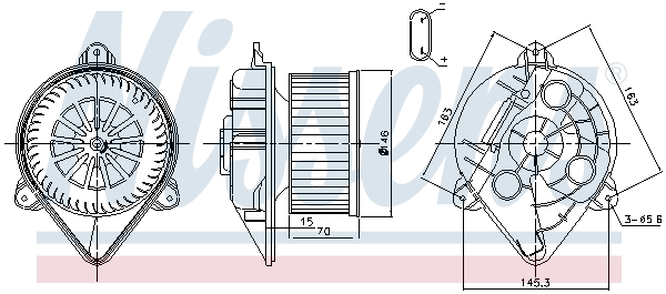 Ventilator habitaclu potrivit NISSAN PRIMASTAR; OPEL VIVARO A; RENAULT TRAFIC II 1.9D-2.5D 02.01- [1]