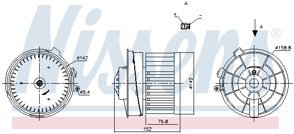 Ventilator habitaclu potrivit NISSAN QASHQAI I 1.5D-2.0D 02.07-04.14 [1]