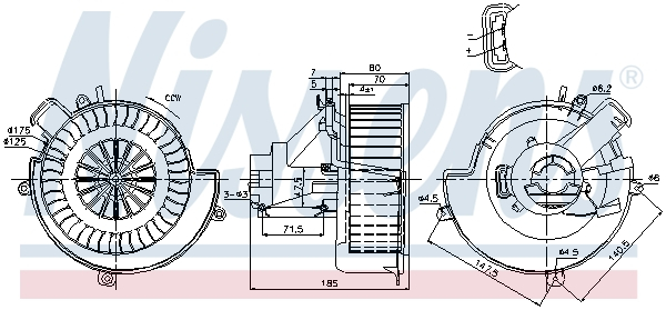 Ventilator habitaclu potrivit OPEL ASTRA G, ASTRA G CLASSIC, ASTRA H CLASSIC, ZAFIRA A 1.2-2.2D 02.98- [1]
