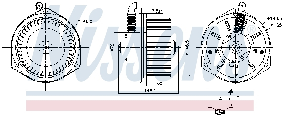 Ventilator habitaclu TOYOTA DYNA, DYNA 400 2.5D-4.6D dupa 2001 [1]
