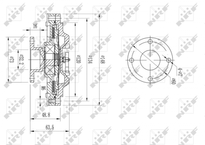 Ventilator potrivit ISUZU CAMPO, TROOPER I; OPEL CAMPO 2.5D/2.8D 01.83-12.01 [4]