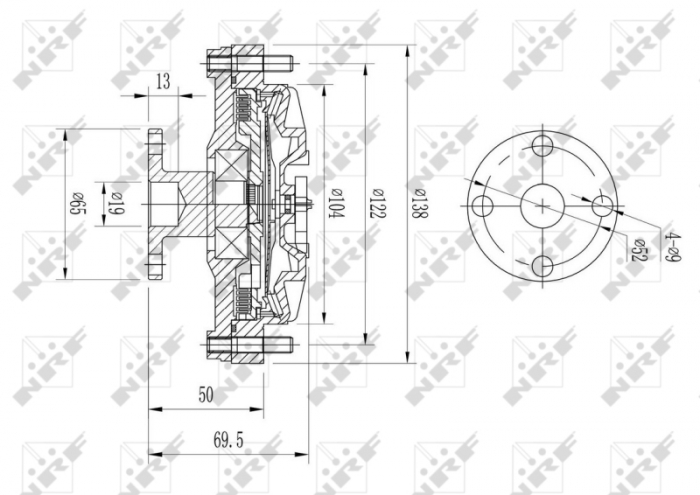 Ventilator potrivit VOLVO 740, 760, 940, 940 II, 960 2.0/2.3/2.4D 01.82-10.98 [4]