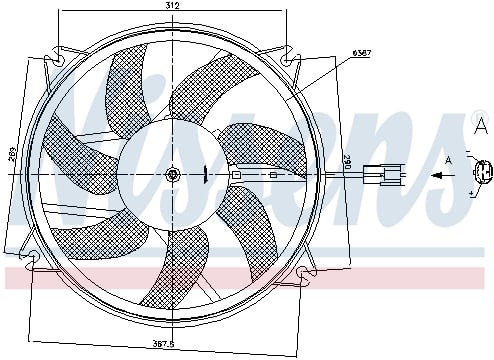Ventilator radiator CITROEN BERLINGO, C4, C4 GRAND PICASSO I, C4 I, C4 II, C4 PICASSO I, DS4, DS5; PEUGEOT 3008, 307, 307 CC, 307 SW, 308 CC, 308 I, 308 SW I, 5008, PARTNER 1.2 dupa 2000 [1]