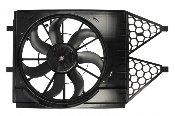 Ventilator radiator cu carcasa potrivit AUDI A1; SEAT IBIZA IV, IBIZA IV SC, IBIZA IV ST, TOLEDO IV; SKODA FABIA II, FABIA III, RAPID, ROOMSTER, ROOMSTER PRAKTIK; VW POLO, POLO V 1.0-2.0 09.06- [1]