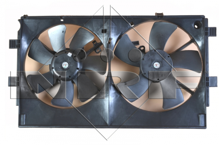 Ventilator radiator (cu carcasa) potrivit CITROEN C-CROSSER, C-CROSSER ENTERPRISE; MITSUBISHI ASX, LANCER VIII, OUTLANDER II; PEUGEOT 4007 1.8D-3.0 11.06- [2]