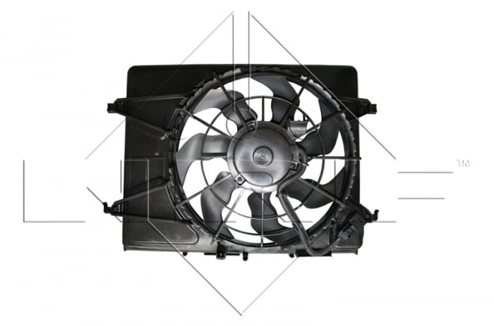 Ventilator radiator (cu carcasa) potrivit HYUNDAI ELANTRA IV, I30 1.4-2.0 06.06-06.12 [1]