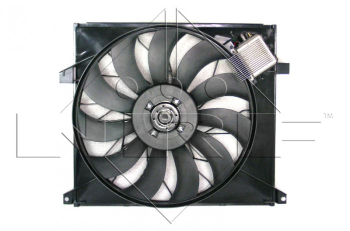 Ventilator radiator (cu carcasa) potrivit MERCEDES M (W163) 2.7D/4.0D/5.4 12.99-06.05 [2]