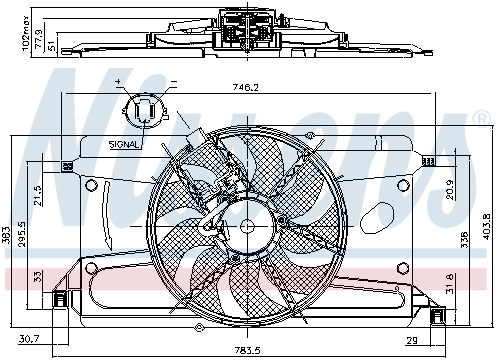 Ventilator radiator FORD C-MAX, FOCUS C-MAX, FOCUS II 1.4-2.0D intre 2003-2012 [1]