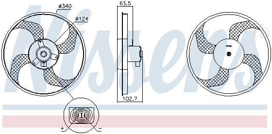 Ventilator radiator RENAULT CLIO III, MODUS, TWINGO II, WIND 1.2-1.6 dupa 2004 [1]