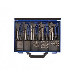 Set scule mana - Set reparatii filete helicoil M5-M12, Force 130 piese