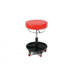 Scule service - Scaun atelier, rotund, reglabil pe inaltime 380x380x440 Big Red