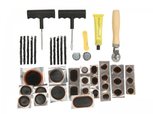 Accesorii vulcanizare - Set reparatie anvelope petece snur , adeziv