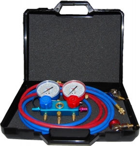 Echipamente service AC - Set manometru masurare scurgeri si presiune sistem climatizare aer conditionat R134a 2.5m