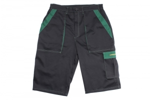 Haine lucru - Pantaloni lucru scurti negru verde marimea XL