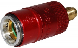 Echipamente service AC - Cupla rapida rosie presiune inalta sistem climatizare auto 180 grade HP