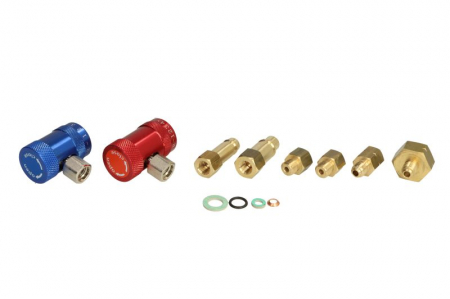 Statii umplere AC - Accesorii, la set conectori statie A/C, tip lichid de racire: R1234yf, potrivit model KONFORT 715 TOUCH; KONFORT 715R; KONFORT 715R EVO