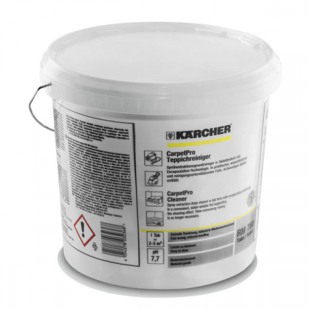 Echipare service - Agent de curatare pentru covoare; pentru covoare; pentru tapiterie, tablete, 3,7kg, CARPETPRO RM 760 (200 buc)