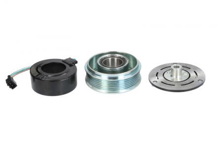 Fulie Ambreiaj compresor - Ambreiaj complet compresor AC (SANDEN 6V12 12V 6PK 100mm) SEAT AROSA; VW LUPO I, POLO 1.0/1.2D/1.4 1997-2005
