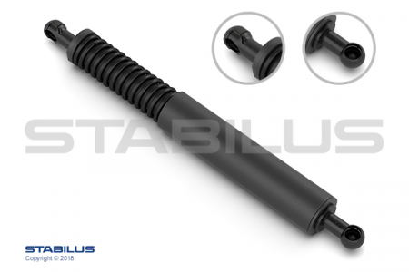 Amortizoare caroserie - Amortizor portbagaj Dreapta/Stanga lungime maxima: 316mm, sUV:71mm (cu arc exterior) potrivit VW TOUAREG SUV 10.02-05.10