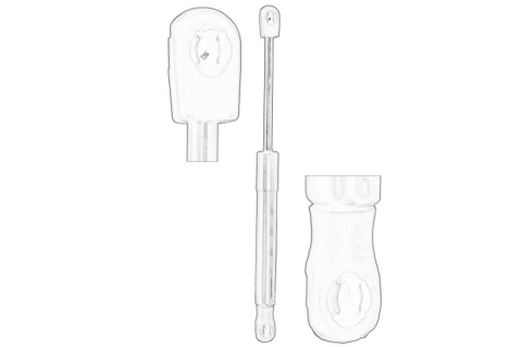 Caroserie - Amortizor portbagaj Dreapta/Stanga potrivit DODGE CHALLENGER, CHALLENGER SE, CHALLENGER SRT8 CUPE 01.06-