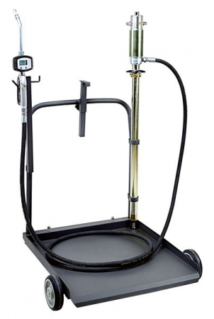 Scule pneumatice - Aparat distributie ulei 180-220l, pompa ulei pneumatica, randament de 5-1, un pistol cu un contor de debit, 4m furtun ulei, cărucior pentru butoi