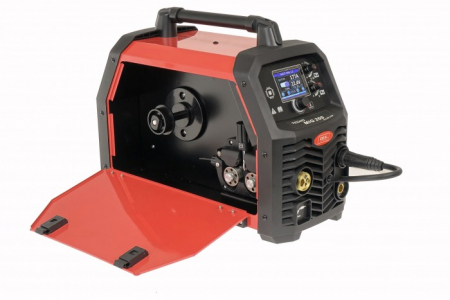 Aparat sudura semi-automat putere de sudura minima: 28A, curent sudura: 200A, putere nominala: 6,5kW, alimentare electrica: 230V, metoda de sudare: FLUX / FRaNARE / MIG  [3]