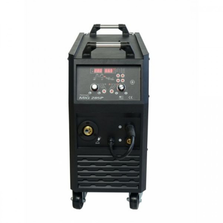Aparat sudura semi-automat putere de sudura minima: 30A, curent sudura: 280A, putere nominala: 10,2kW, alimentare electrica: 400V, metoda de sudare: FLUX / FRaNARE / MIG [1]