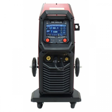 Aparat sudura semi-automat putere de sudura minima: 50A, curent sudura: 300A, putere nominala: 8,6kW, alimentare electrica: 400V, metoda de sudare: FLUX / MIG-MAG / MMA / TIG LIFT [1]