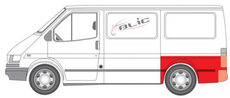Aripa spate stanga partea inferioara FORD TRANSIT III intre 1986-1991 [1]