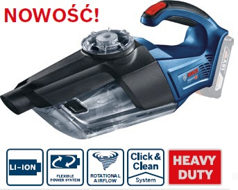 Echipare service - Aspirator Bosch Professional GAS 18V-1, fara acumulatori si incarcator in setul de livrare, accesorii incluse