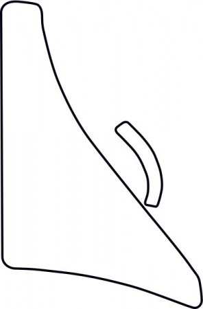 Autocolant protectie caroserie aripa stanga transparent potrivit MITSUBISHI COLT VI 06.04-06.12 [1]