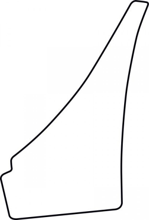 Autocolant protectie caroserie aripa stanga transparent potrivit NISSAN MICRA V 03.17- [1]