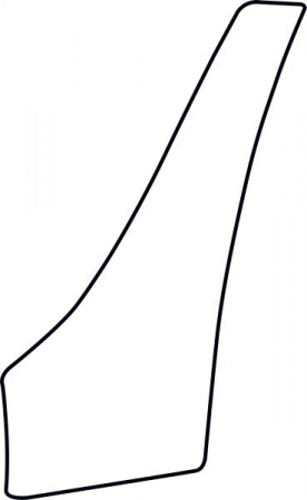 Autocolant protectie caroserie stanga transparent potrivit SUBARU IMPREZA GR, GH 01.08-12.12 [1]