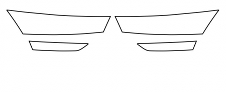 Autocolant protectie far stanga/dreapta transparent, 3M PPF 4.0 folie, ajustare automata, set 4 buc potrivit SKODA OCTAVIA IV dupa 2019 [2]