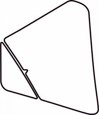 Autocolant protetie aripa spate dreapta transparent, 3M PPF 4.0 folie, ajustare automata potrivit TOYOTA COROLLA SDN E15 2006-2013 [1]