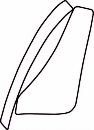 Ornamente - Autocolant protetie aripa spate dreapta transparent, 3M PPF 4.0 folie, ajustare automata potrivit TOYOTA VERSO dupa 2009