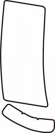 Autocolant protetie aripa spate dreapta transparent, 3M PPF 4.0 folie, ajustare automata potrivit TOYOTA YARIS XP90 3 usi 2005-2010 [1]