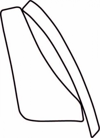 Autocolant protetie aripa spate stanga transparent, 3M PPF 4.0 folie, ajustare automata potrivit TOYOTA VERSO dupa 2009 [1]