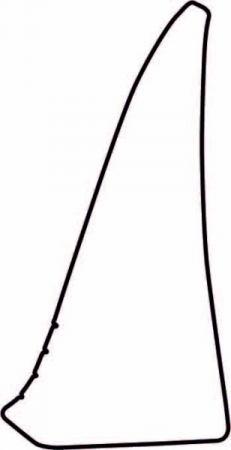 Autocolant protetie aripa spate stanga transparent, 3M PPF 4.0 folie, ajustare automata potrivit TOYOTA YARIS XP130 5 usi 2010-2019 [1]