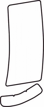 Autocolant protetie aripa spate stanga transparent, 3M PPF 4.0 folie, ajustare automata potrivit TOYOTA YARIS XP90 3 usi 2005-2010 [1]