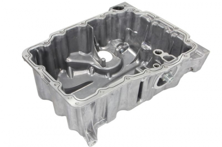 Baie de ulei - Baie ulei aluminiu, cu locas senzor potrivit AUDI A1, A3, Q2; SEAT ARONA, ATECA, IBIZA IV, IBIZA IV SC, IBIZA IV ST, IBIZA V, LEON, LEON SC, LEON ST, TOLEDO IV 1.0/1.0CNG dupa 2014