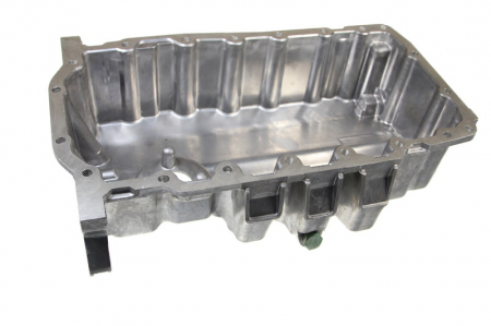 Baie de ulei - Baie ulei aluminiu, cu locas senzor potrivit AUDI A3; SEAT ALTEA, ALTEA XL, LEON, TOLEDO III; SKODA FABIA II, OCTAVIA II, RAPID, ROOMSTER, SUPERB II; VW CADDY III 1.6-2.0D dupa 2003