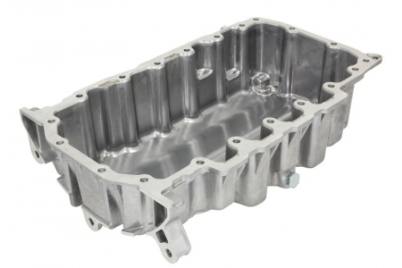 Baie de ulei - Baie ulei aluminiu, cu locas senzor potrivit AUDI A3; SEAT LEON, TOLEDO IV; SKODA OCTAVIA III; VW Golf 7 VII, PASSAT B7, PASSAT B8 1.6D/2.0D dupa 2012