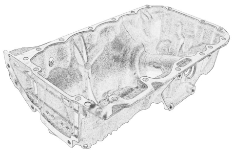 Baie de ulei - Baie ulei potrivit BMW X5 (F15, F85) 2.0D 08.15-07.18