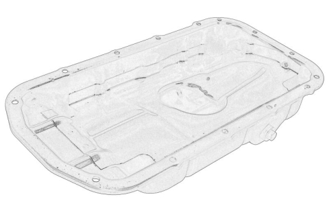 Baie de ulei - Baie ulei potrivit MITSUBISHI COLT VI, LANCER VIII 1.3ALK-1.5LPG 06.04-