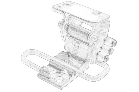 Caroserie - Balama usa Fata Stanga (partea inferioara) potrivit VW CADDY III, CADDY III/MINIVAN, CADDY IV, CADDY IV/MINIVAN, TOURAN 02.03-09.20