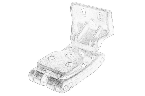 Caroserie - Balama usa Spate Dreapta/Stanga (partea de sus/partea inferioara) potrivit NISSAN NV400; OPEL MOVANO B; RENAULT MASTER III 02.10-