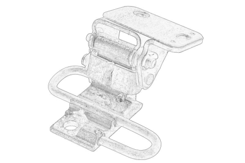 Caroserie - Balama usa Superior Dreapta (partea inferioara) potrivit VW CADDY III, CADDY III/MINIVAN, CADDY IV, CADDY IV/MINIVAN, TOURAN 02.03-09.20