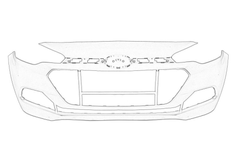 Caroserie - Bara (Fata, 5 usi, grund) potrivit HYUNDAI I20 ACTIVE, I20 II 11.14-