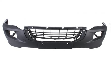 Piese Auto - Bara fata cu grila centrala cu locas proiectoare, gri inchis VW CRAFTER intre 2006-2017